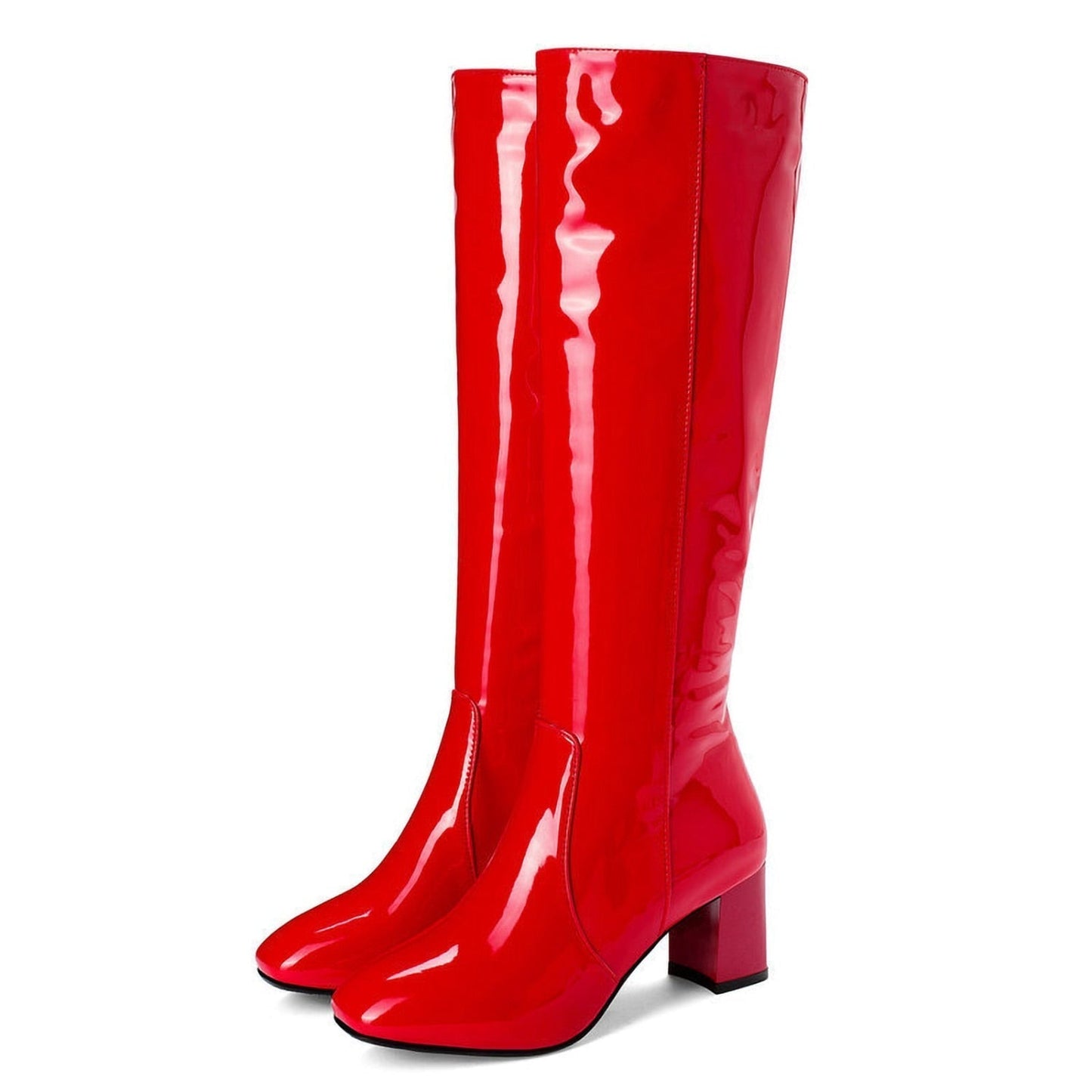 Bottes Montantes avec Talon Bloc pour Femme | Idéal pour Usage Quotidien