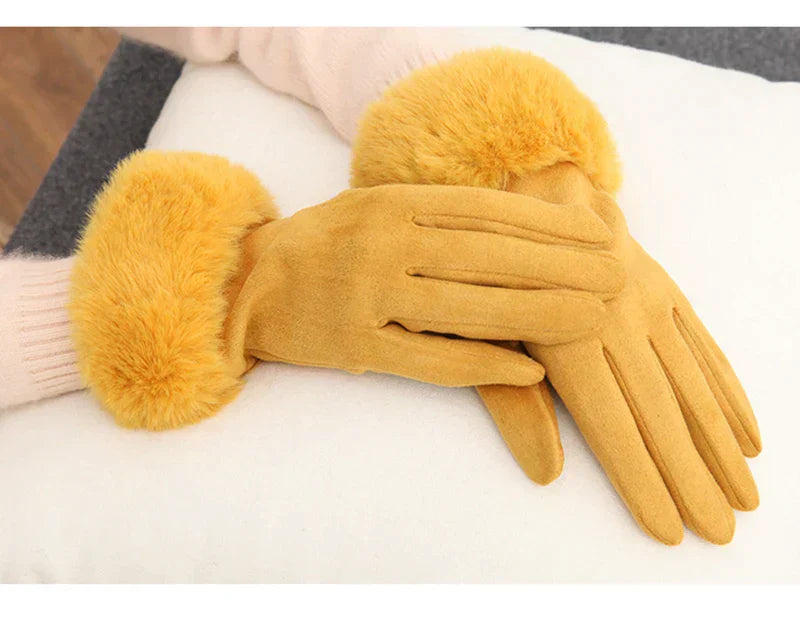 Gants à Poignet Doux avec Finition Texturée pour Femmes | Idéaux pour les Journées Froides