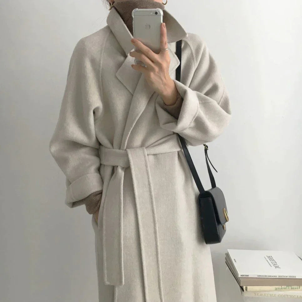 Manteau Long d’Hiver avec Coupe Classique pour Femme | Idéal pour Temps Froid