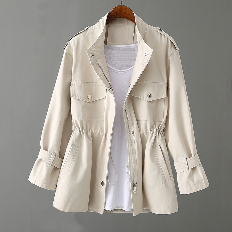 Trench-Coat Long à Double Boutonnage avec Ceinture pour Femme | Idéal pour l’Automne