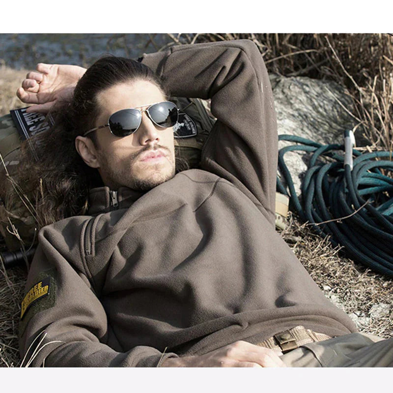 Pull Zippé pour Hommes Avec Poches Fonctionnelles | Idéal pour Les Activités En Plein Air