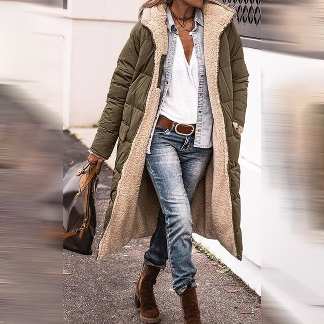 Manteau Long avec Capuche pour Femme | Idéal pour l’Hiver