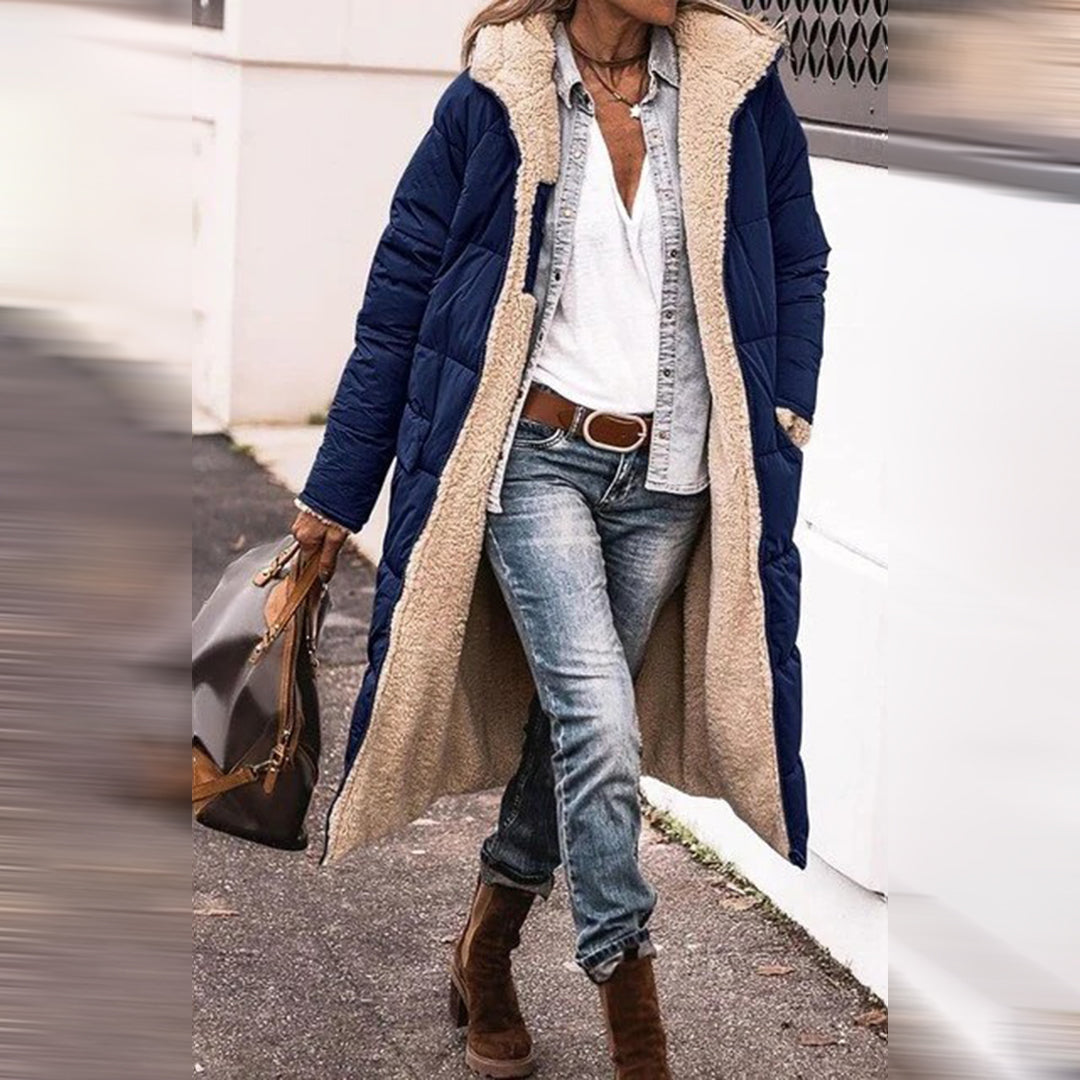 Manteau Long avec Capuche pour Femme | Idéal pour l’Hiver