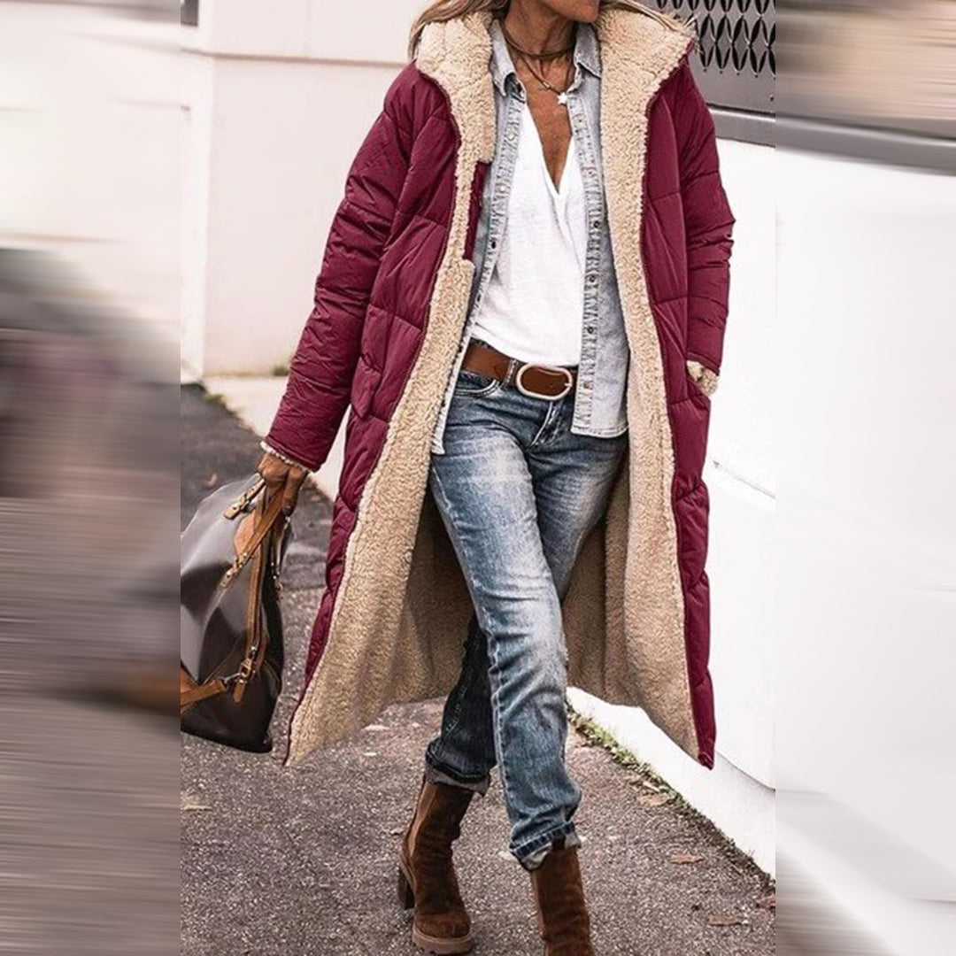 Manteau Long avec Capuche pour Femme | Idéal pour l’Hiver