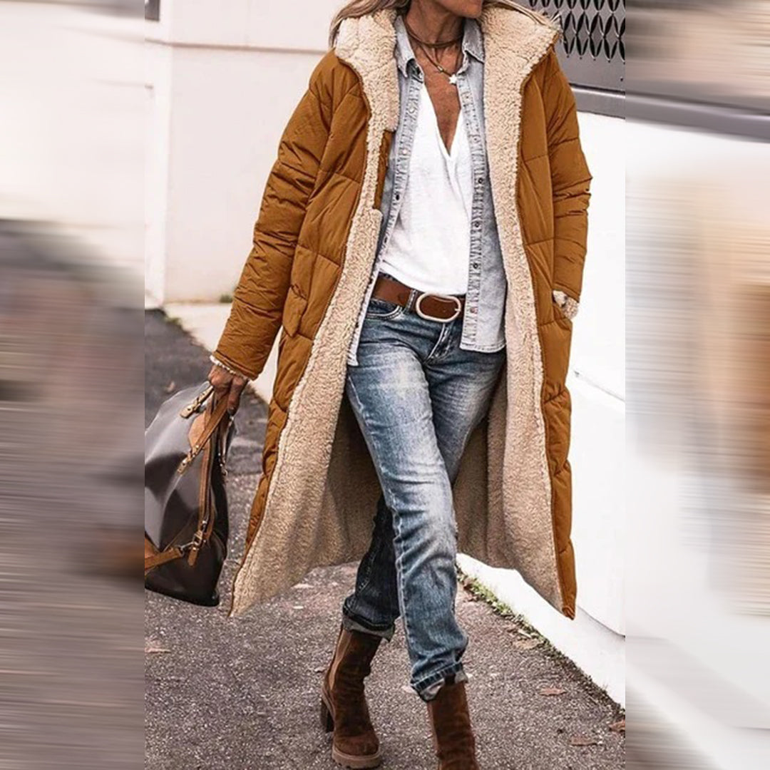 Manteau Long avec Capuche pour Femme | Idéal pour l’Hiver