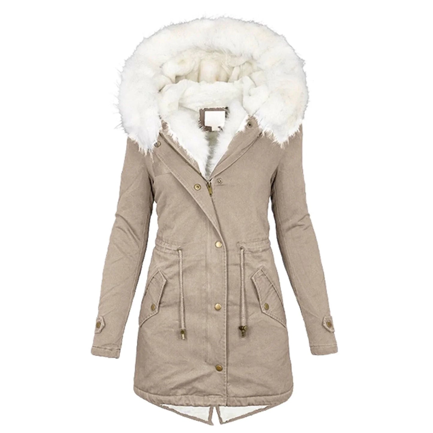 Manteau Long d’Hiver avec Capuche pour Femme | Idéal pour les Journées Froides