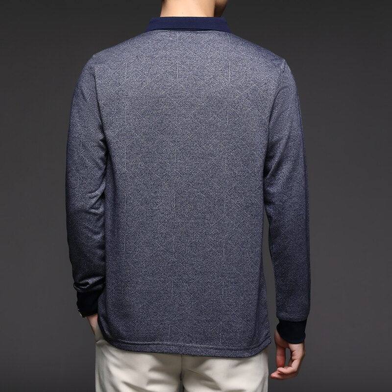 Chemise à Manches Longues avec Col Trois Boutons pour Homme | Idéale pour le Quotidien