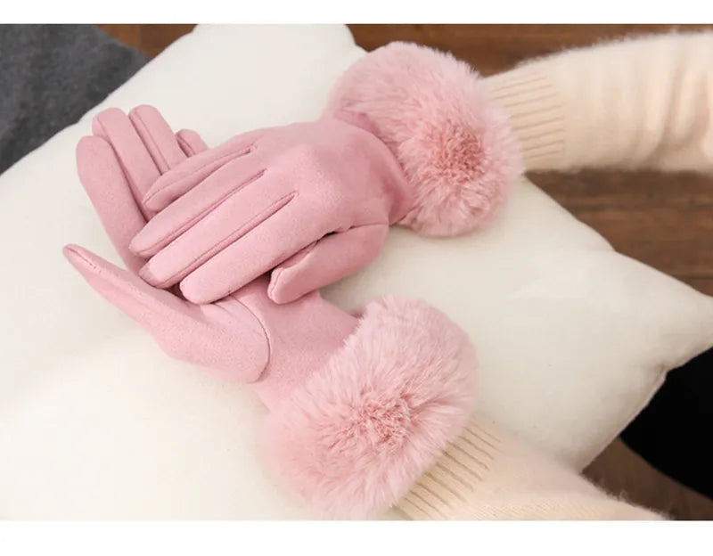 Gants à Poignet Doux avec Finition Texturée pour Femmes | Idéaux pour les Journées Froides