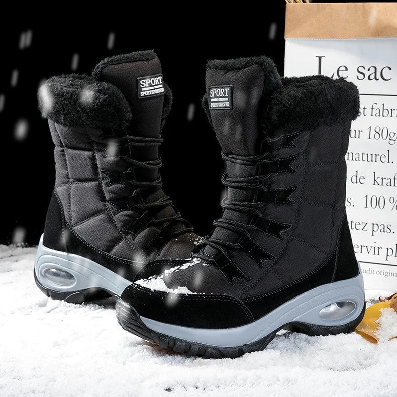 Bottes de Neige à Lacets avec Tige Montante pour Adultes | Idéal pour Saison Froide