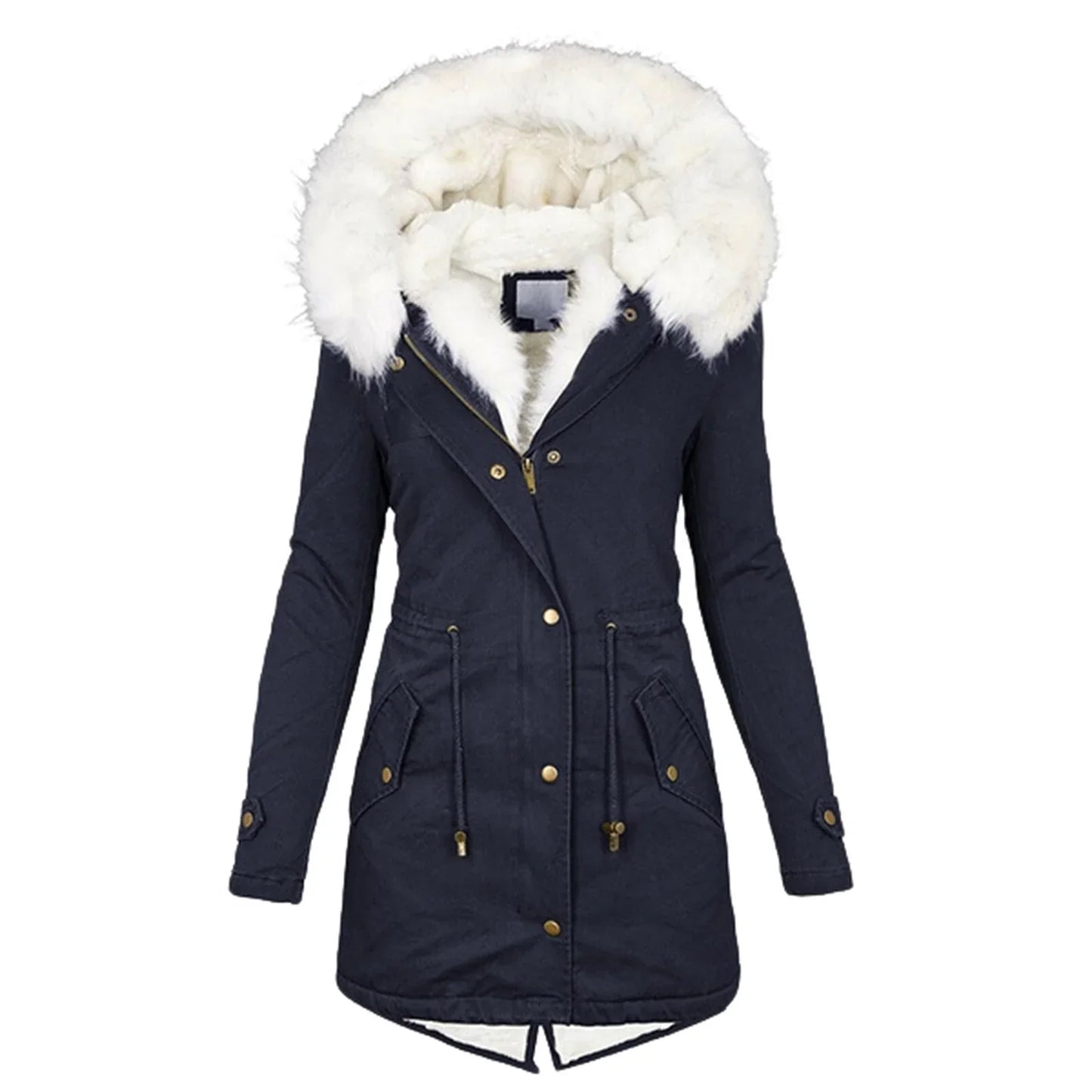 Manteau Long d’Hiver avec Capuche pour Femme | Idéal pour les Journées Froides