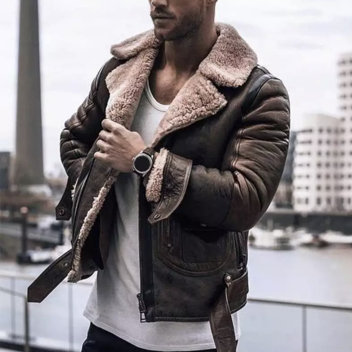 Veste Longue avec Capuche et Fermeture Zippée pour Homme | Idéale pour la Saison Hivernale