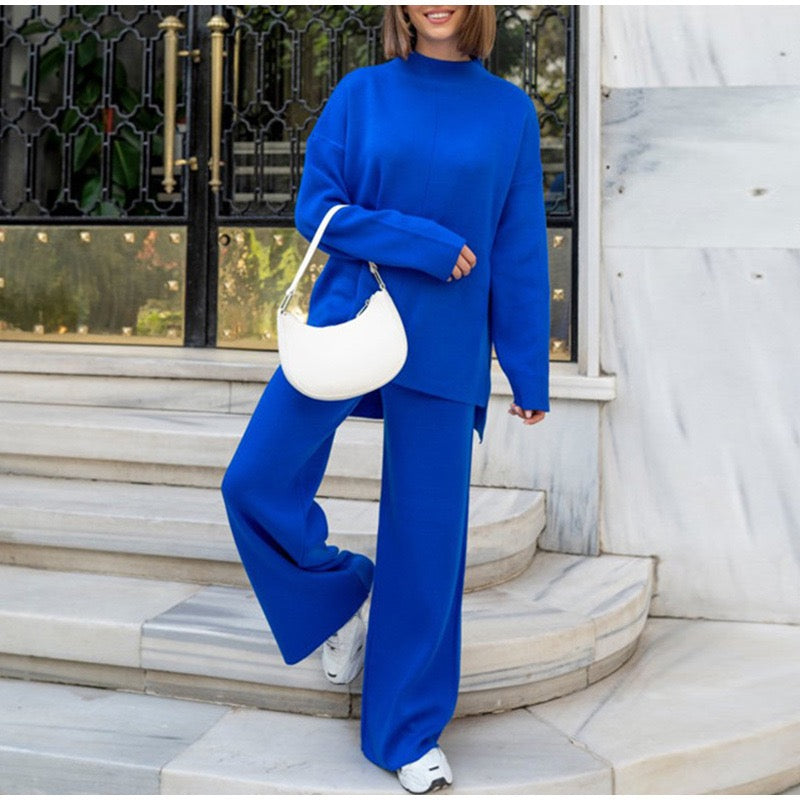 Ensemble Décontracté Deux Pièces avec Haut Ample et Pantalon Large pour Femmes | Idéal pour la Maison et les Sorties Quotidiennes