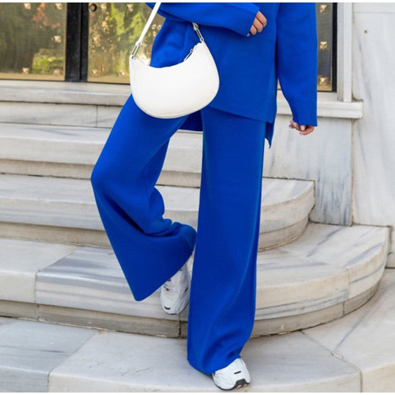 Ensemble Décontracté Deux Pièces avec Haut Ample et Pantalon Large pour Femmes | Idéal pour la Maison et les Sorties Quotidiennes