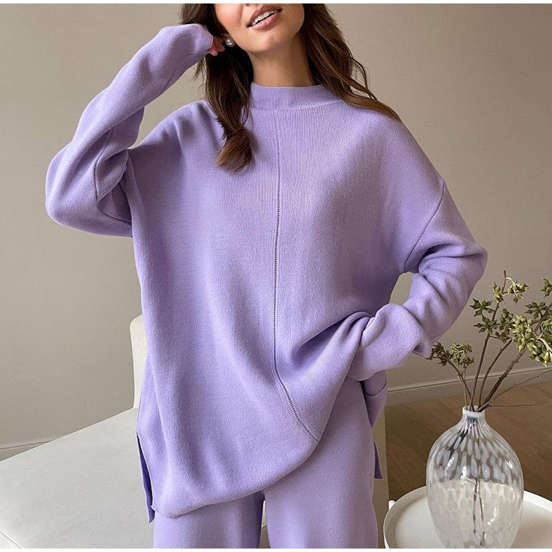 Ensemble Décontracté Deux Pièces avec Haut Ample et Pantalon Large pour Femmes | Idéal pour la Maison et les Sorties Quotidiennes