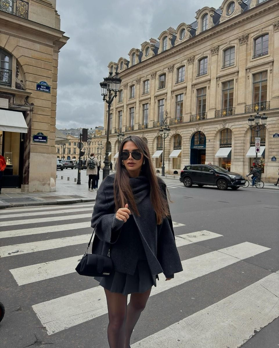 Cape Coat avec Coupe Fluide pour Femme | Idéal pour l’Automne