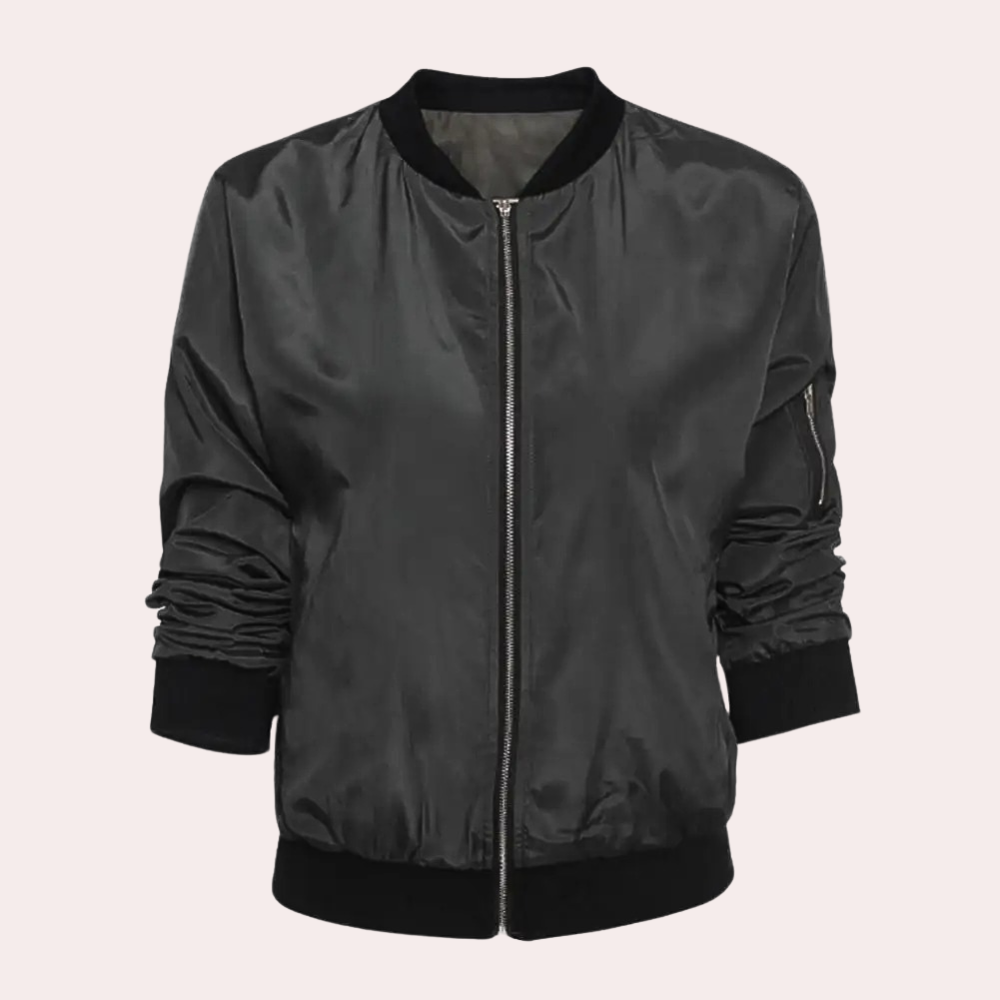 Veste Bomber Légère Avec Poches pour Femme | Idéale pour Les Journées d’Été Fraîches