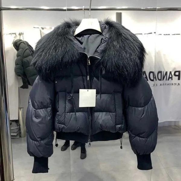 Doudoune d’Hiver avec Col en Fausse Fourrure et Fermeture Zippée pour Femme | Idéale pour Temps Froid