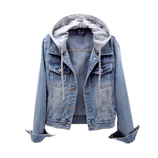 Veste en Jean avec Capuche pour Femme | Idéale pour la Mi-Saison