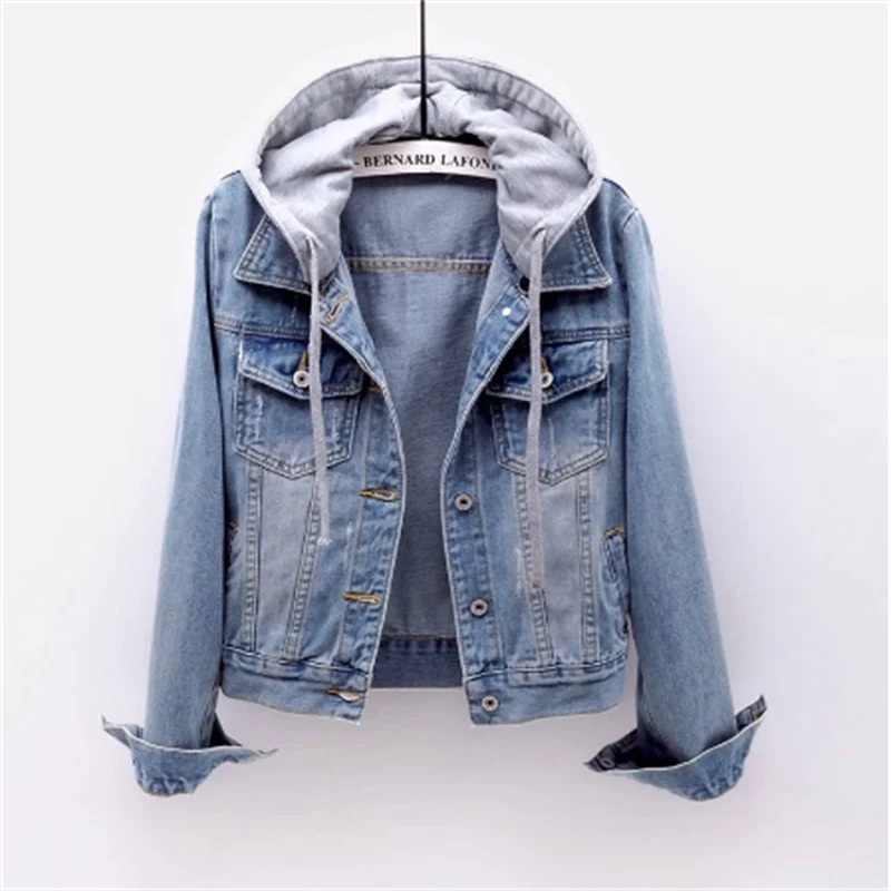 Veste en Jean avec Capuche pour Femme | Idéale pour la Mi-Saison