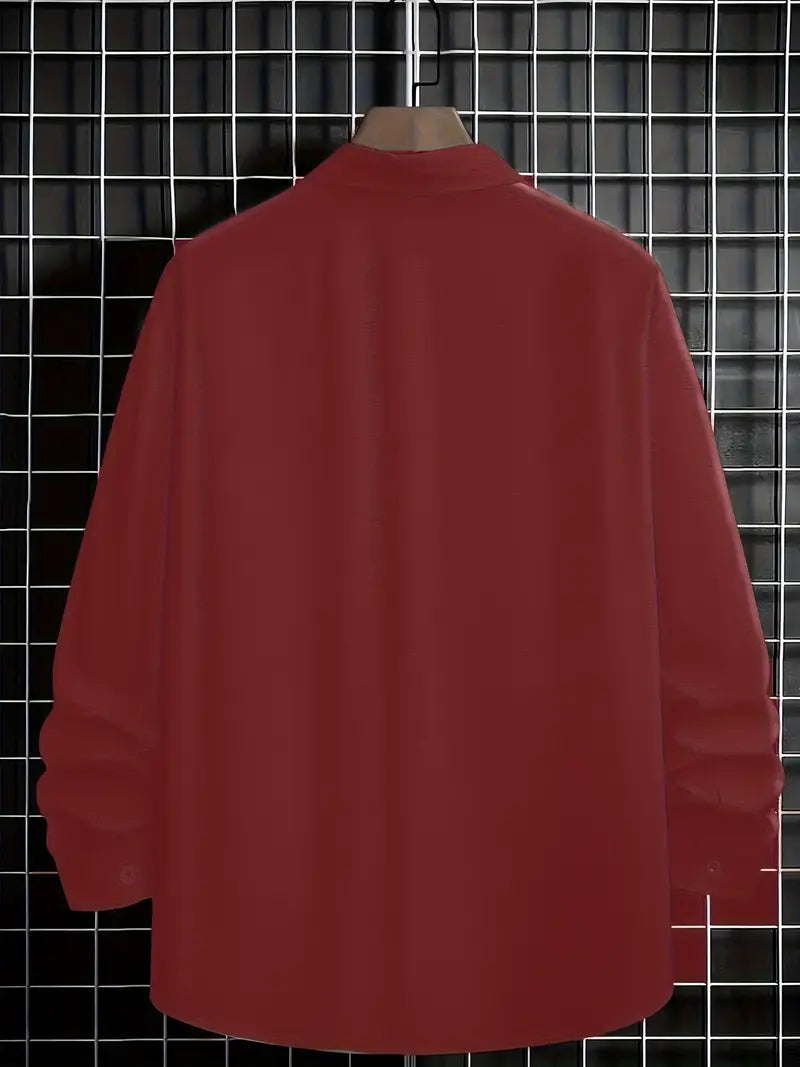 Chemise À Manches Longues avec Coupe Classique pour Hommes | Idéale pour Le Bureau Et Les Sorties Décontractées