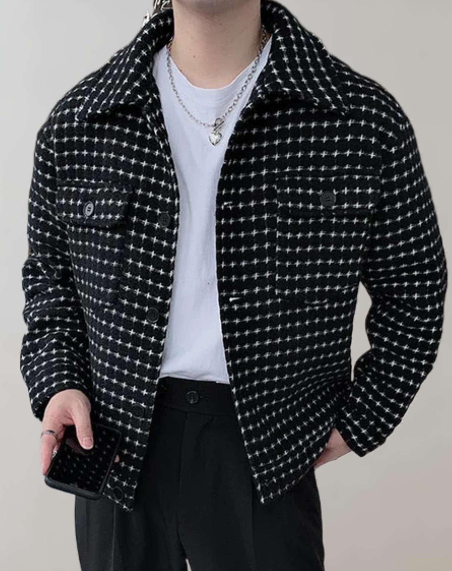 Veste Noire à Manches Longues avec Fermeture Zippée pour Hommes | Idéale pour un Usage Quotidien