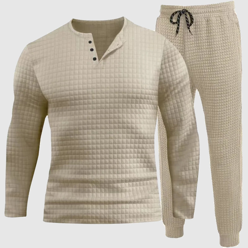 Ensemble Homme avec Chemise Manches Longues Et Pantalon | Idéal pour Le Printemps Et L’Été