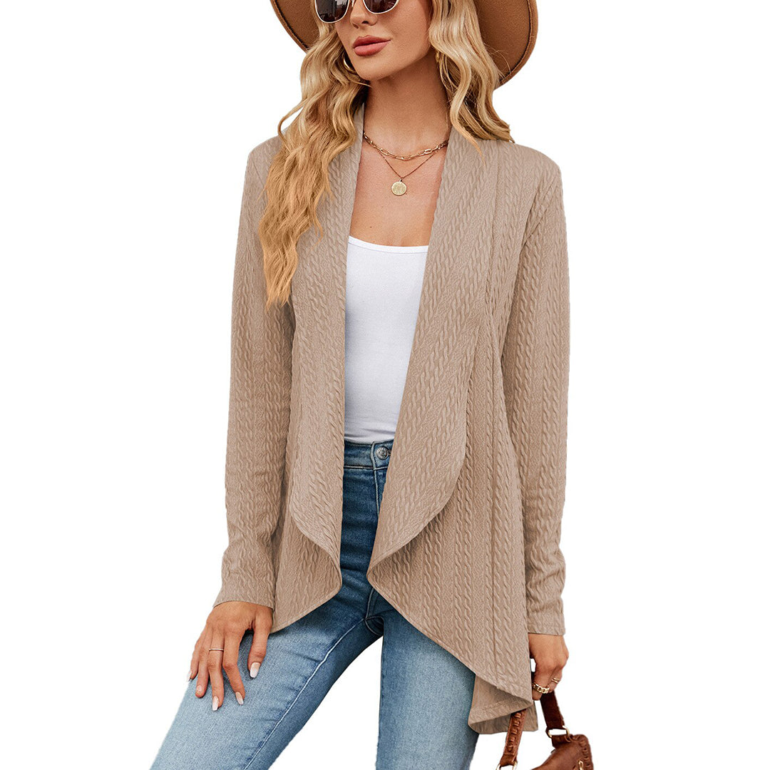 Gilet Texturé avec Coupe Droite pour Femmes | Idéal pour l'Automne