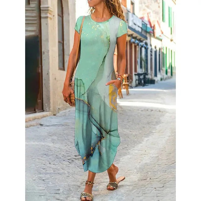 Robe Maxi Noire avec Motifs Traditionnels pour Femme | Idéale pour les Occasions Spéciales