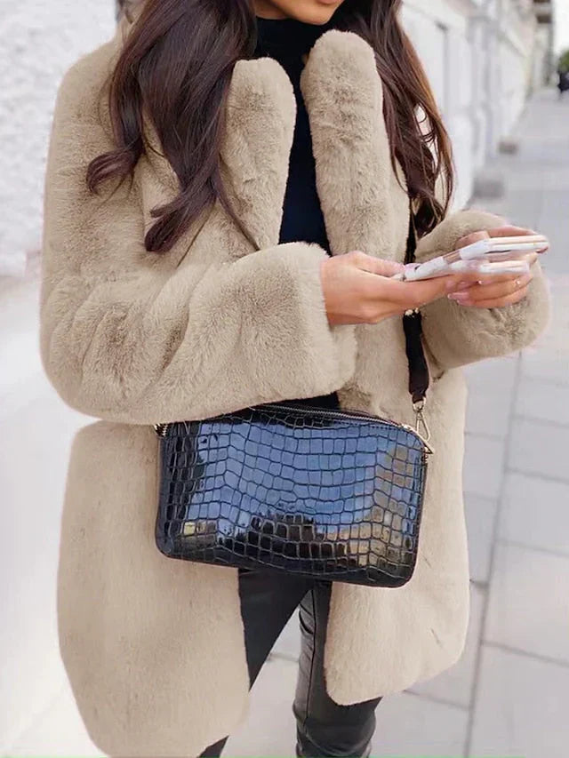 Manteau Long Style Teddy pour Femme | Idéal pour L’Hiver