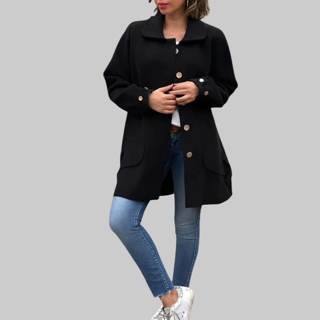 Manteau Long à Coupe Ajustée pour Femme | Idéal pour l’Hiver et les Journées Froides