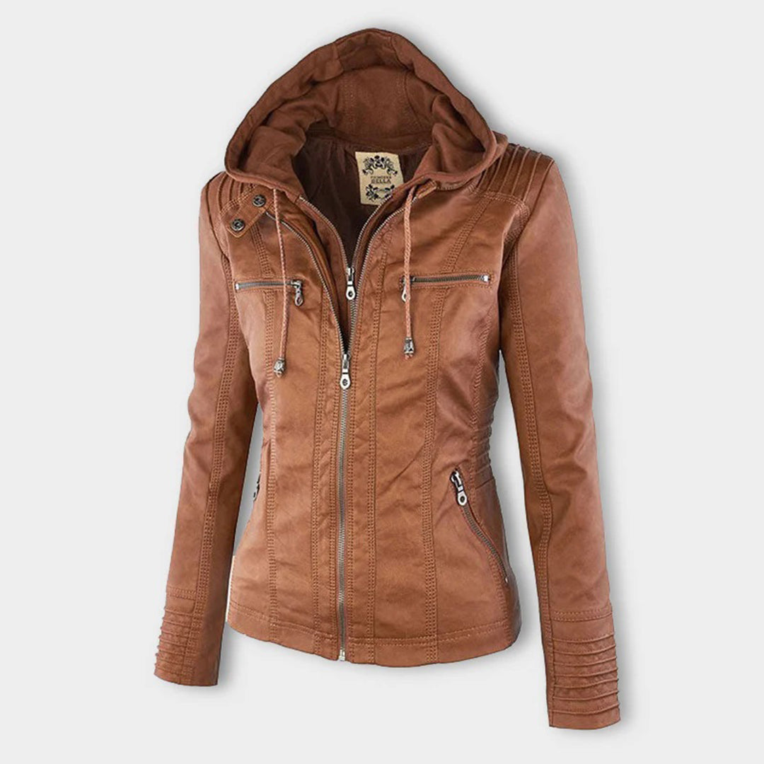 Veste Courte avec Capuche Amovible pour Femme | Idéale pour la Mi-Saison