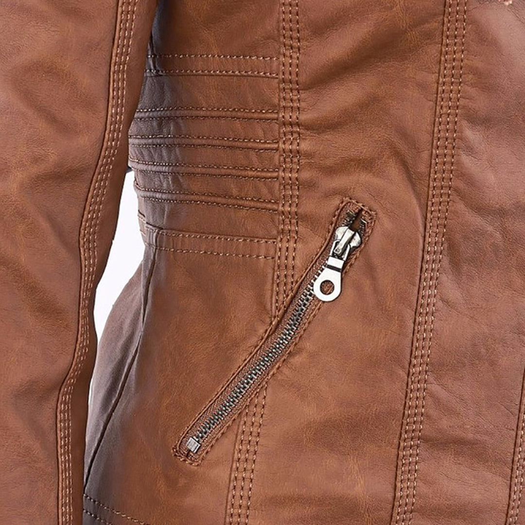 Veste Courte avec Capuche Amovible pour Femme | Idéale pour la Mi-Saison