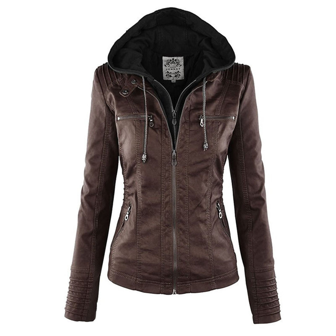 Veste Courte avec Capuche Amovible pour Femme | Idéale pour la Mi-Saison