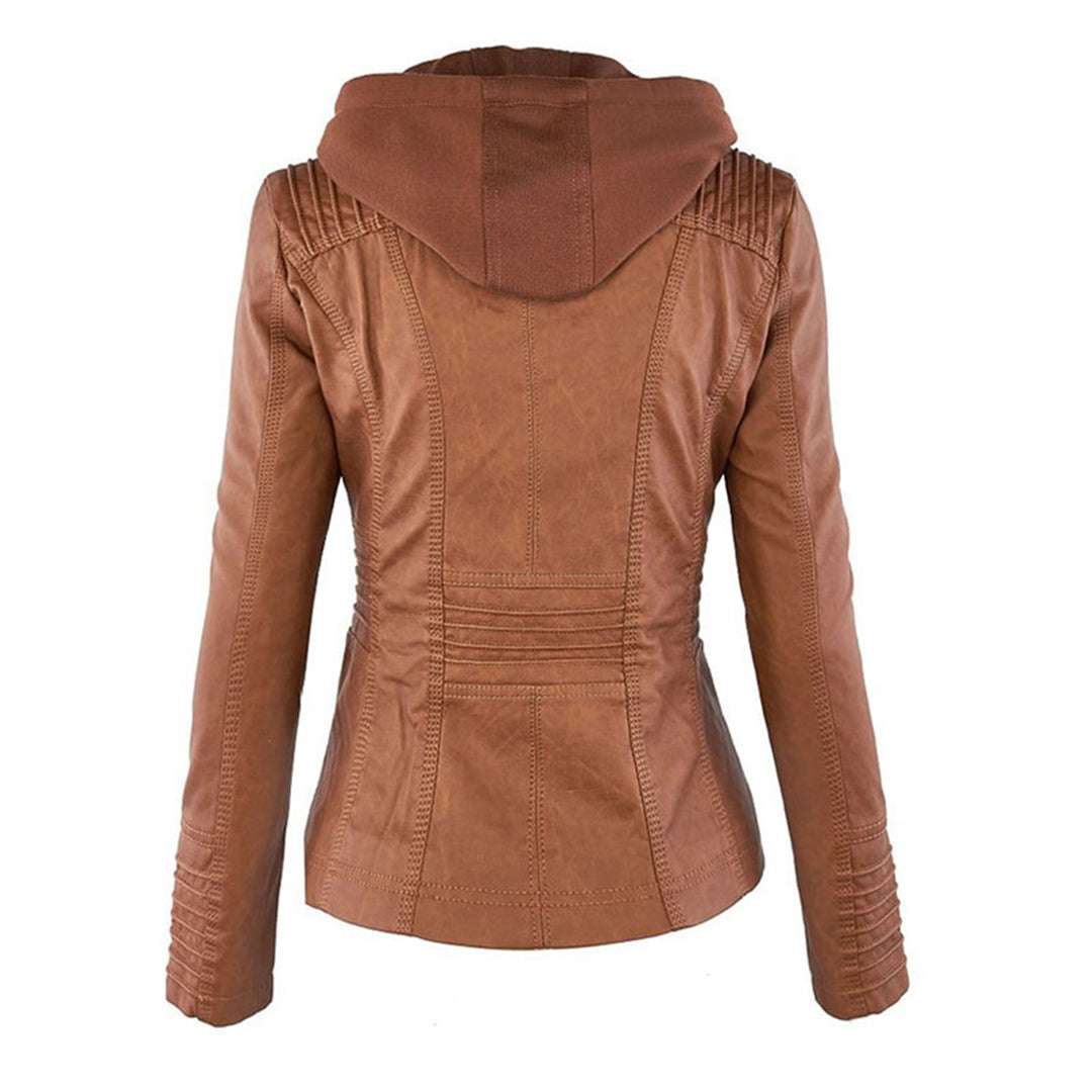 Veste Courte avec Capuche Amovible pour Femme | Idéale pour la Mi-Saison