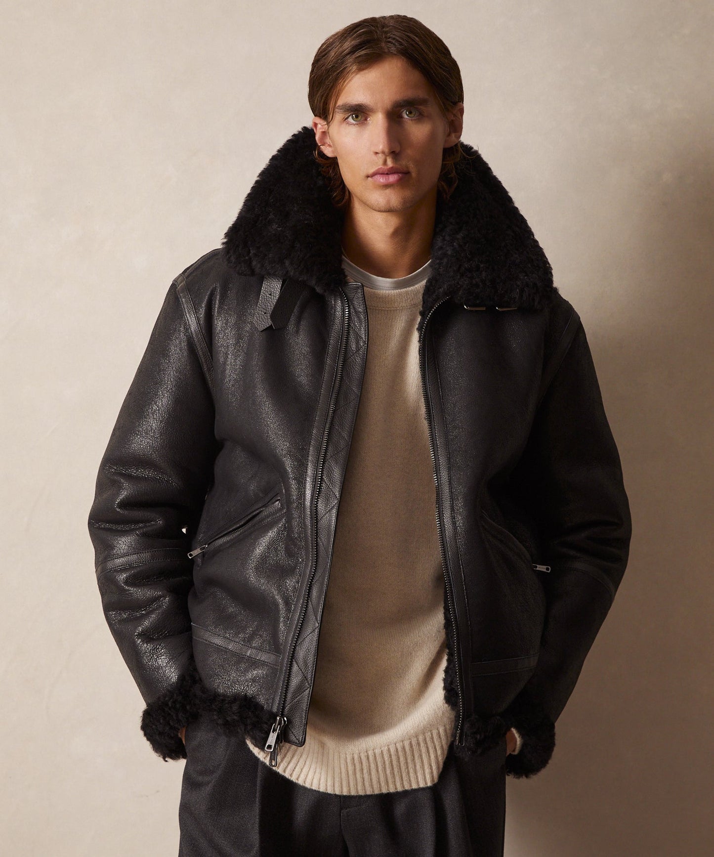 Veste Aviateur Noire pour Hommes | Idéale pour Saison Froide