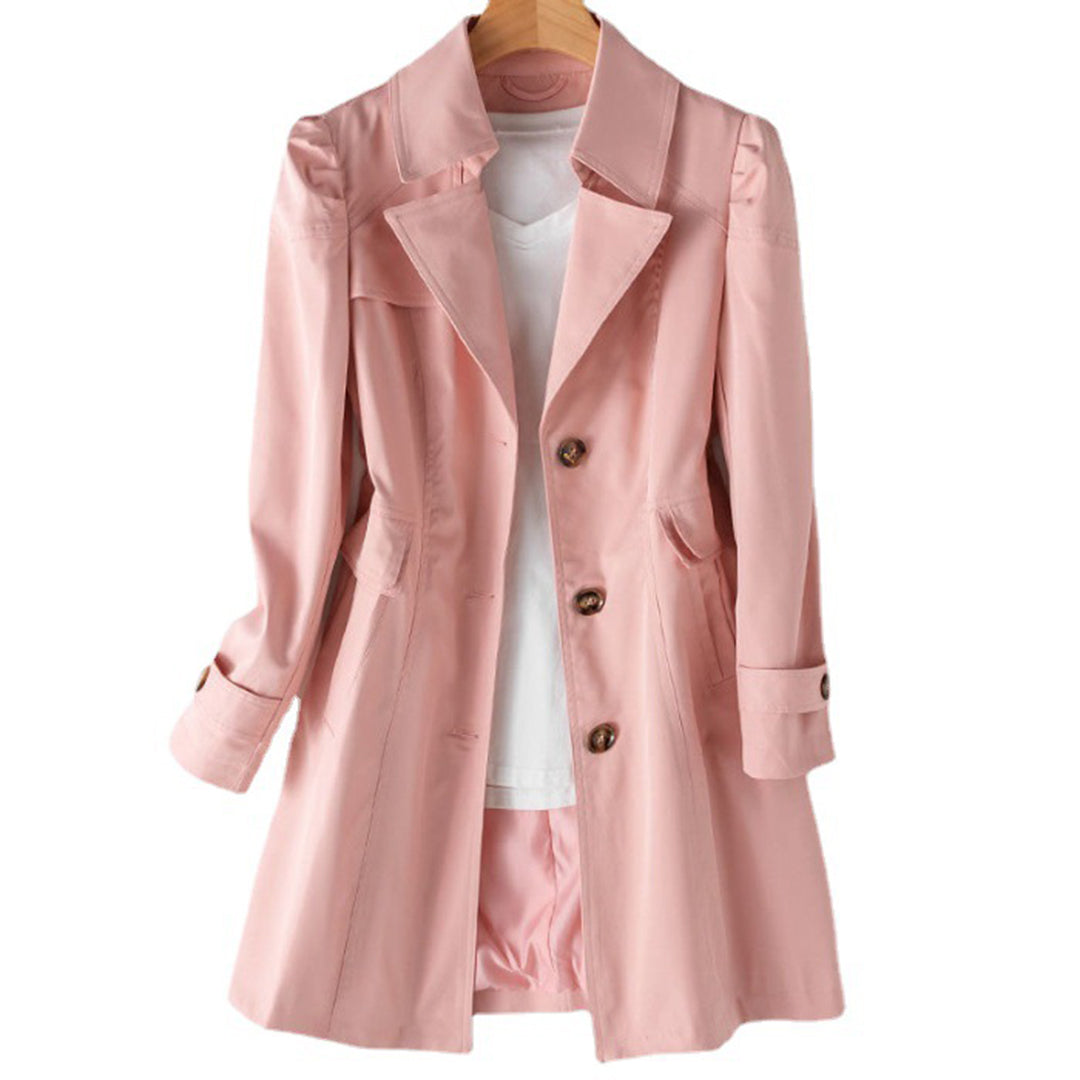 Manteau Long Coupe-Vent avec Capuche pour Femme | Idéal pour la Mi-Saison et les Jours de Pluie
