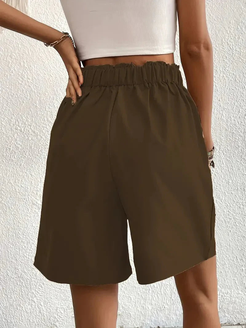 Short à Taille Haute avec Coupe Ample pour Femme | Idéal pour l'Été