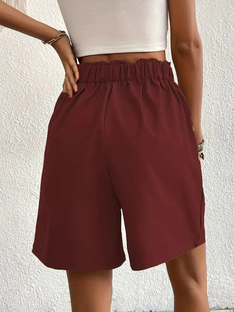 Short à Taille Haute avec Coupe Ample pour Femme | Idéal pour l'Été