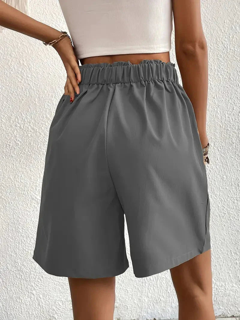 Short à Taille Haute avec Coupe Ample pour Femme | Idéal pour l'Été