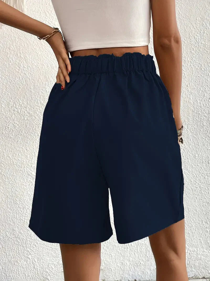 Short à Taille Haute avec Coupe Ample pour Femme | Idéal pour l'Été