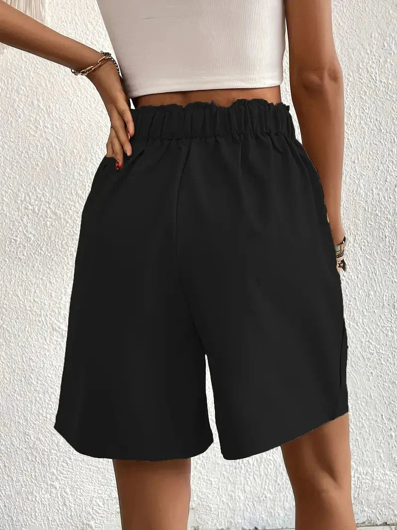 Short à Taille Haute avec Coupe Ample pour Femme | Idéal pour l'Été
