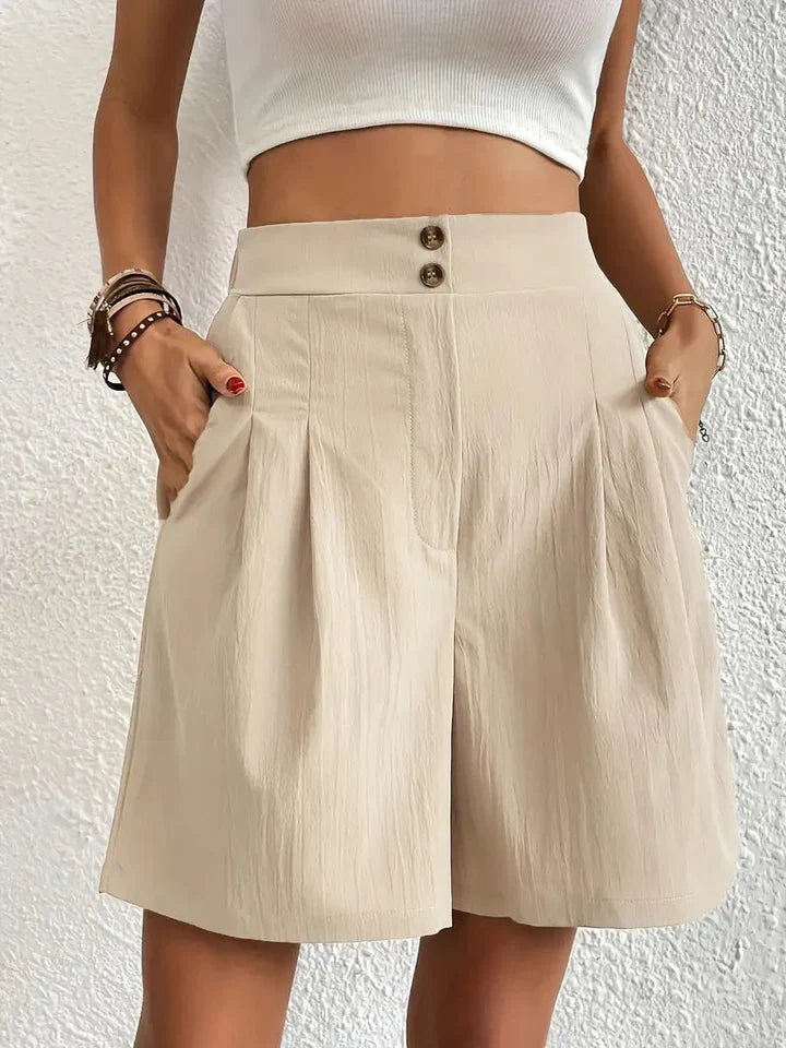 Short à Taille Haute avec Coupe Ample pour Femme | Idéal pour l'Été