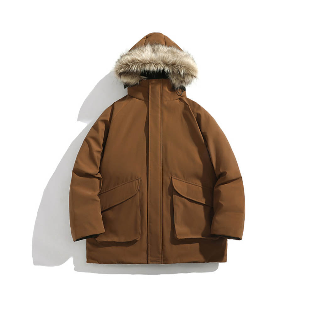 Manteau D’Hiver À Capuche pour Hommes | Idéal pour Saison Froide
