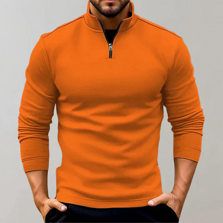 Pull Col Roulé avec Fermeture Éclair pour Homme | Idéal pour les Journées Fraîches