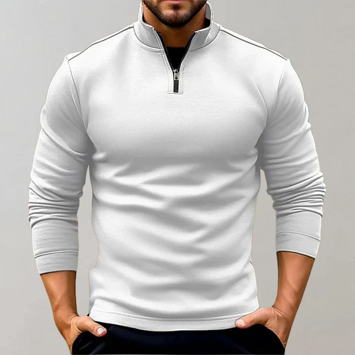 Pull Col Roulé avec Fermeture Éclair pour Homme | Idéal pour les Journées Fraîches
