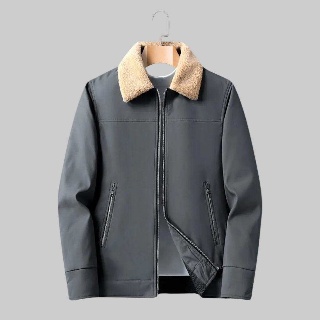 Veste Décontractée avec Doublure et Poches Zippées pour Hommes | Idéale pour l’Hiver