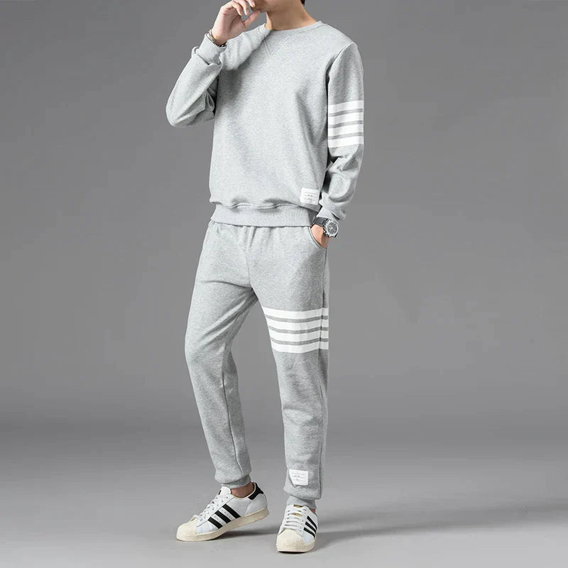 Ensemble Homme Avec Pull Manches Longues Et Pantalon Jogging | Idéal Pour Les Loisirs Et Les Sorties Décontractées