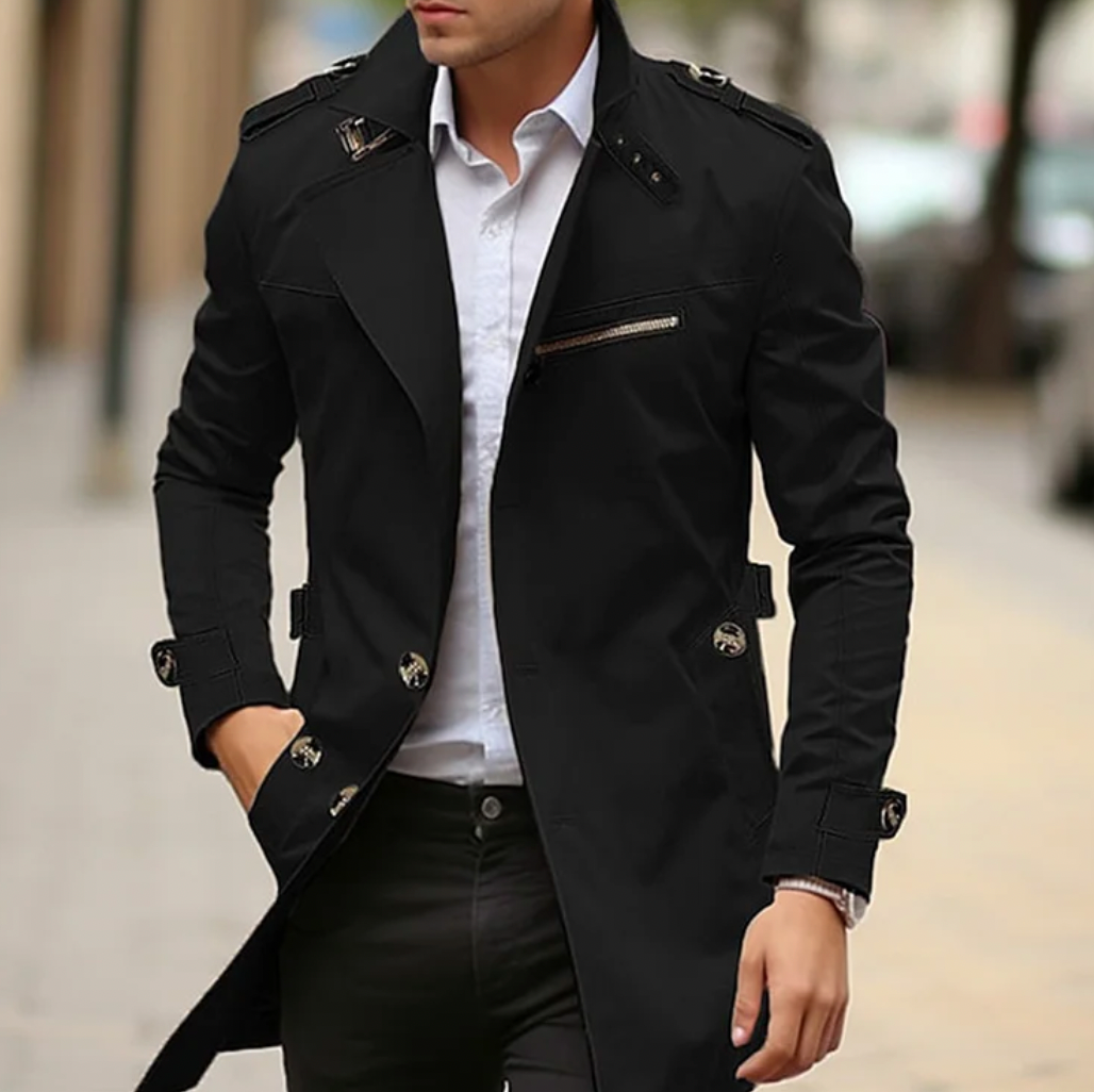 Trench-Coat avec Ceinture à la Taille pour Homme | Idéal pour le Printemps