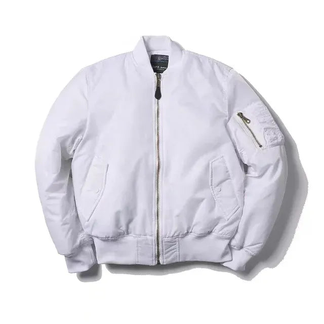 Blouson aviateur avec finitions côtelées pour adultes | Idéal pour la mi-saison