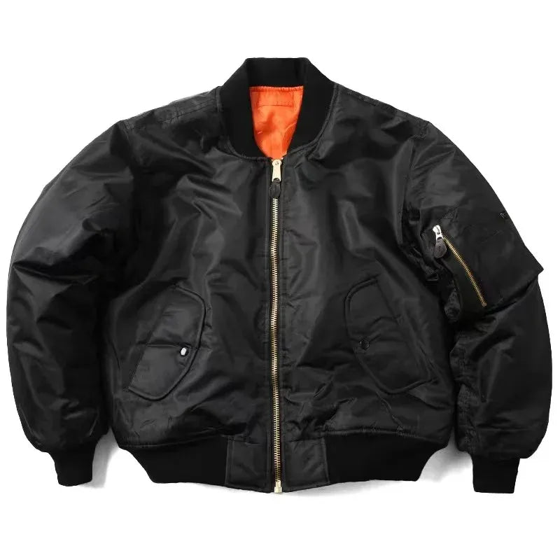 Blouson aviateur avec finitions côtelées pour adultes | Idéal pour la mi-saison